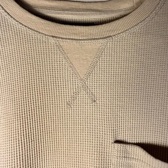 Forever 21 Men's Thermal Waffle-Knit Crew Neck L/Sleeve Shirt, Size M - Picture 6 of 7